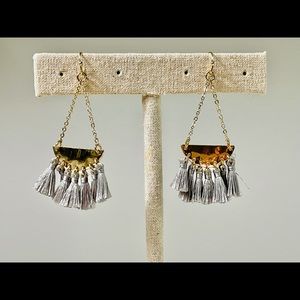 Triangle Fringe tassel earrings